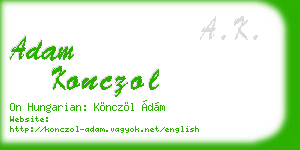 adam konczol business card